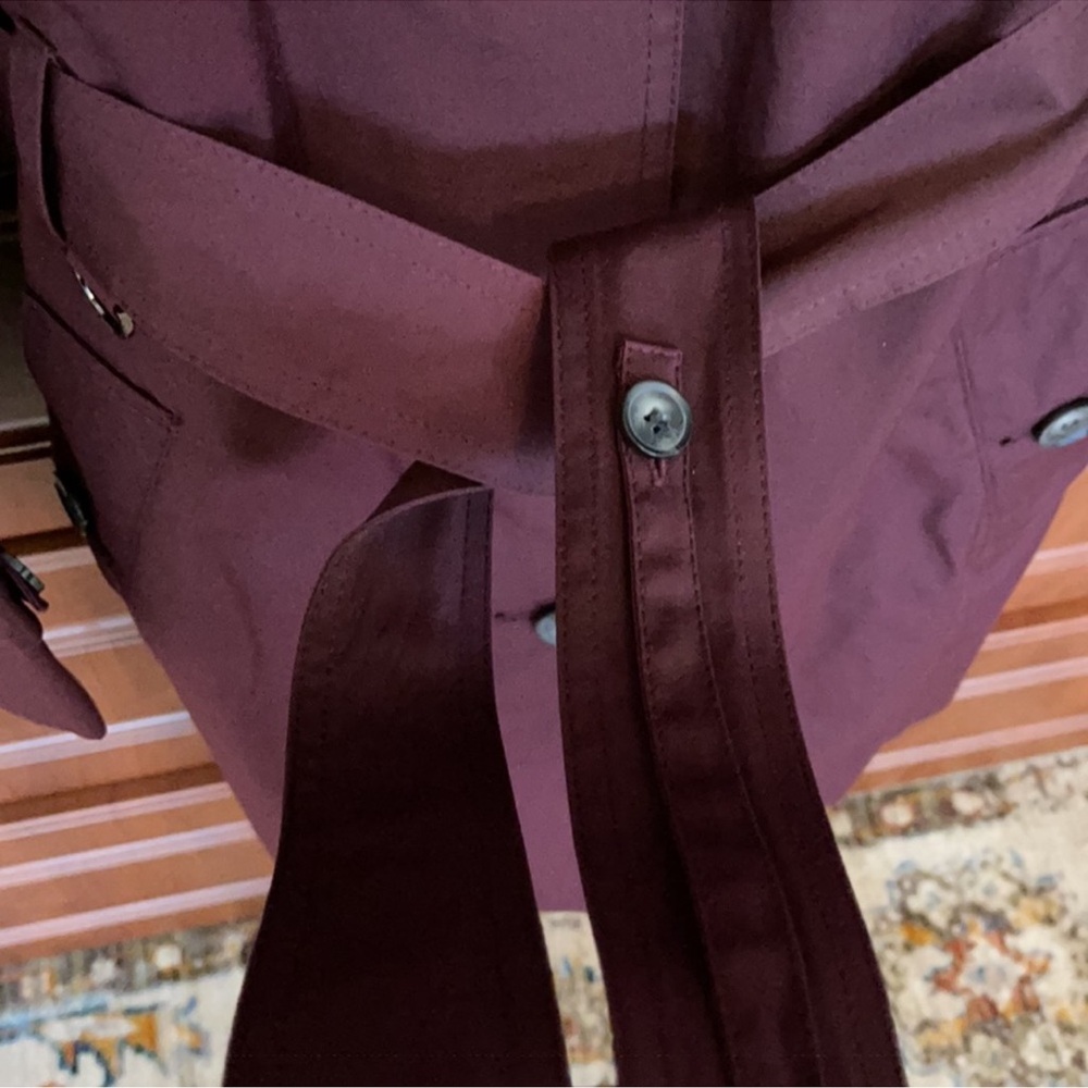DKNY burgundy trench coat - Picture 7 of 10